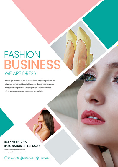 Fashion Flyer branding graphic design logo ui