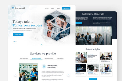 Stonewald Consultancy firm consultancy consulting consultant consulting corporate homepagedesign logo management service minimalist professional advisory ui web design website layout