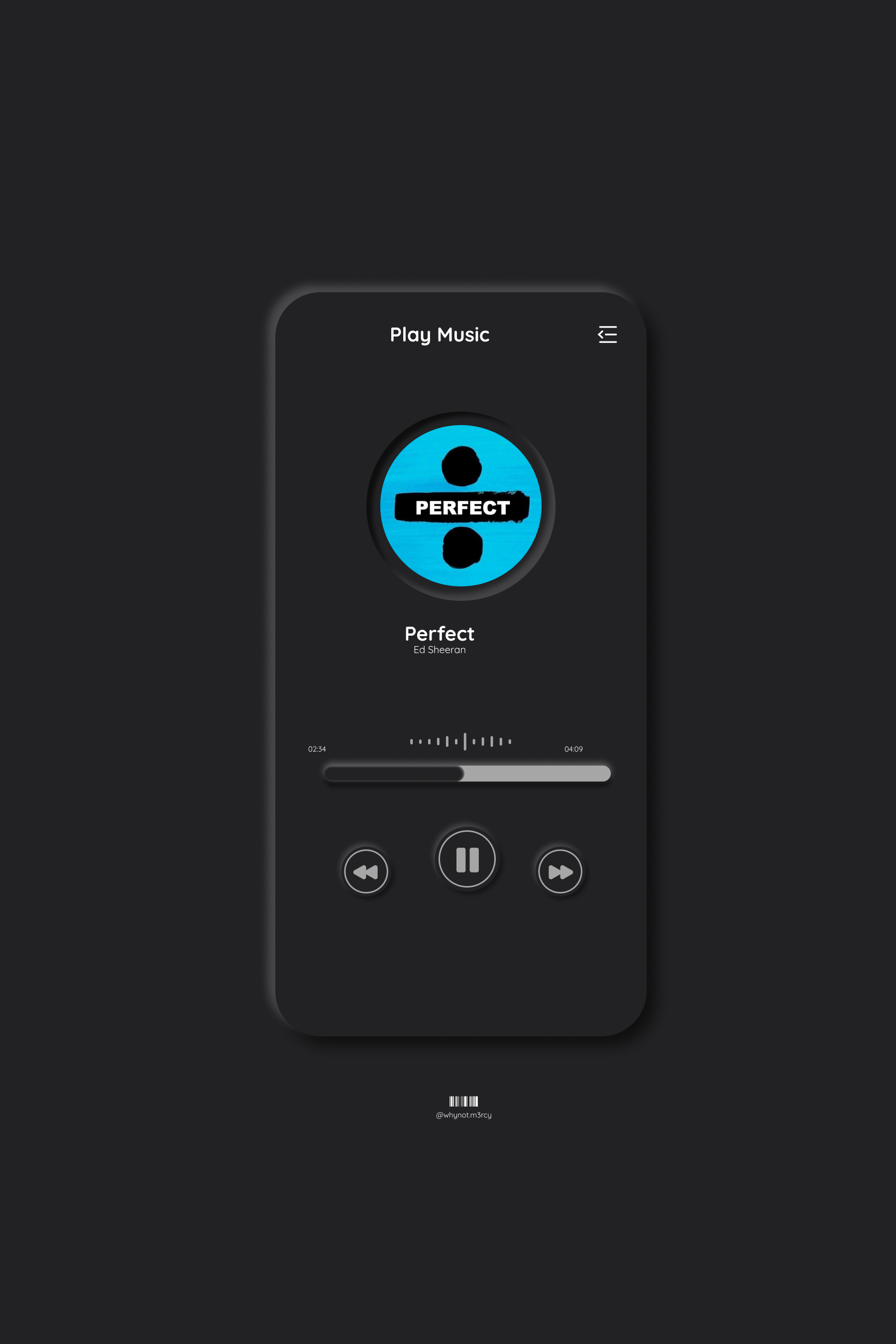 Music Play UI graphic design logo ui