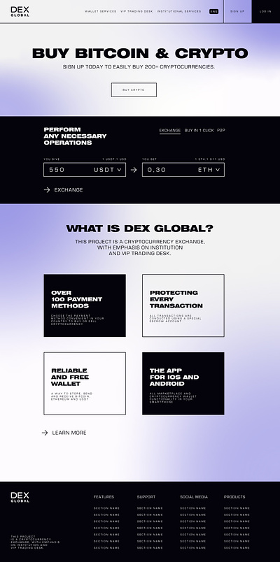 DEX GLOBAL branding graphic design logo ui