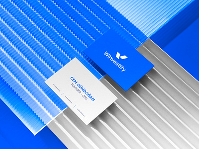 Winvestify Business Card animation brand identity branding business cards graphic design logo logo motion modern business card modern logo motion graphics