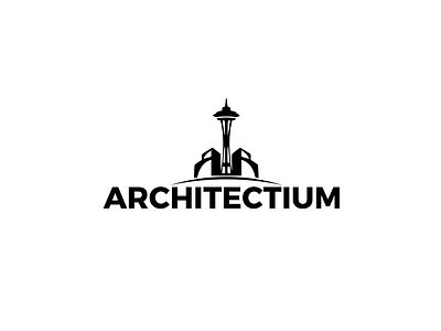 ArchitechTIUM branding design flat graphic design logo vector