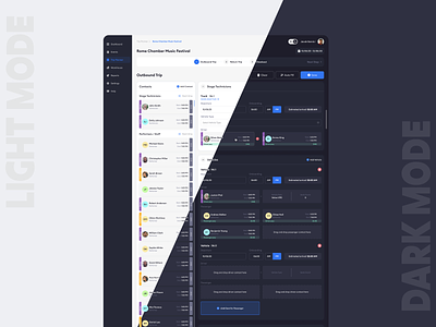 Event Planning Carpool admin board bubble carpool dark mode dashboard drag and drop drag n drop driver event interface light mode logistic optimisation planner user type ux workflow
