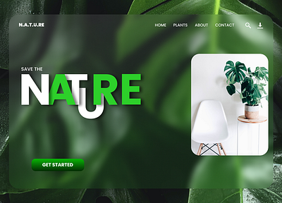 Nature of green dashboarddesign designui figmadesign landingpage naturegreen uidesign uiuxdesign uxdesign webdesign website