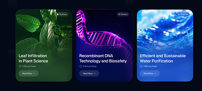 Biotech Cards 🔬✨ animation design graphic design ui visual identity