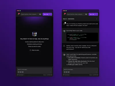 Alice - AI Assistant for MacOS ai chatgpt figma ui design
