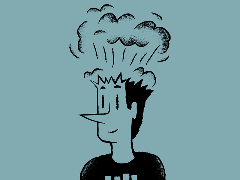 Boom best illustration black flag boom conceptual illustrator editorial editorial illustration editorial illustrator head explosion illustration illustrator james olstein james olstein illustration jamesolstein.com texture vector