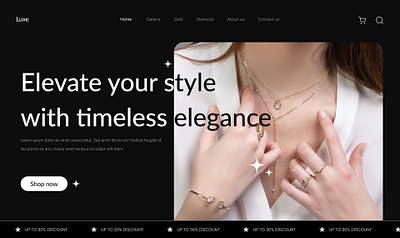 Jewelry Website Design app app design branding design graphic design illustration jewelry jewelry app jewelry website design logo ui uiux design web design website website design