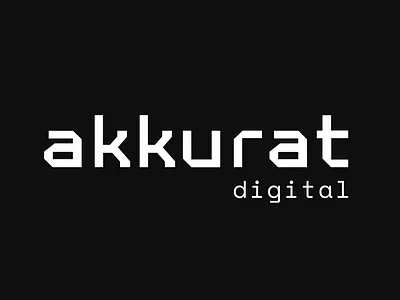 Akkurat Digital Marketing branding graphic design logo ui