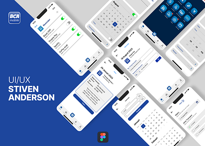 Mobile Banking - BCA Mobile Design UI UX apps bank bcamobile design features figma finance graphic design highfidelity mobile mobileapps mobilebanking mockup redesign reminder transfer ui ux