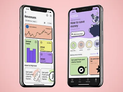 NeoBrutalism - Money Saving App Design app design illustration ui ux