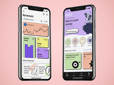 NeoBrutalism - Money Saving App Design app design illustration ui ux
