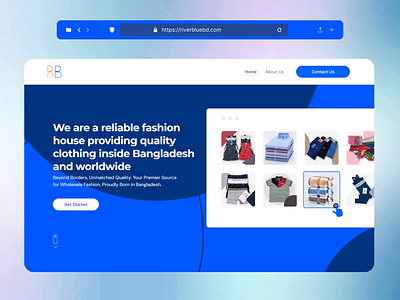 River Blue - Business Portfolio business figma ui web design