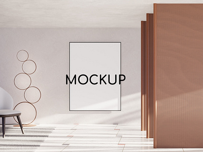 Mockup 2 3d ads background blender branding concept figma illustration indoor light mockup picture wall