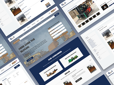 GearsTN - Platform for heavy machines business ecommerce figma graphic design heavy machines landing page uc ui visuals web web design website