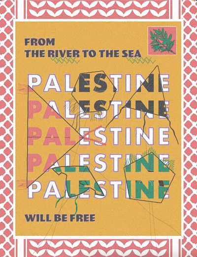 from the river to the sea 2d after effects animation flying free palestine graphic design illustrator keffiyeh kites motion graphics palestine poster wind