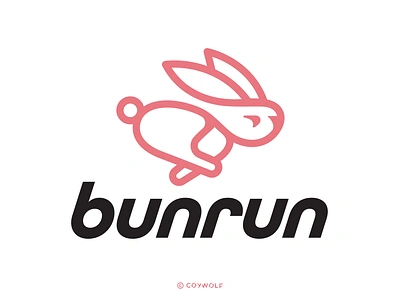 bunrun branding brandmark bunny cartoon cute delivery fast identity illustration logo logo design logos mascot rabbit race racing running speed