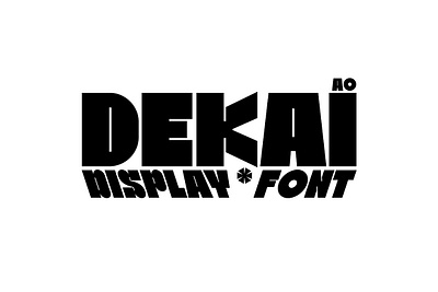 AO Dekai - Display Variable Font alternates ao dekai display variable font bold display display font fancy font geometric headline modern sans serif space sport typeface variable