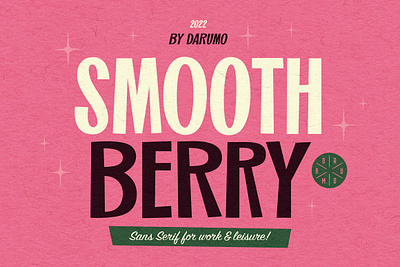 Smooth Berry Playful Retro Font beautiful bold childish display font kids font mid century mid century font mid century modern modern playful quirky quotes retro retro font sans font sans serif font trendy trendy font typeface