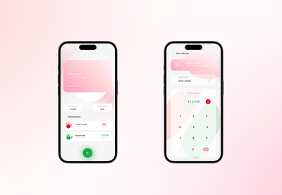 Transfer money App 001 app branding dailyui001 002 design ui ux