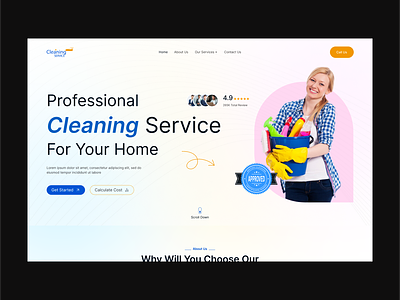 Cleaning Company Website Design cleaner website cleaning company cleaning company website cleaning services company cleaning website daily ui deep cleaning website design design inspiration modern design pixavail studio ui collenction ui design ux design web design websites