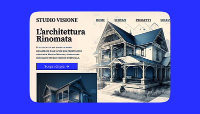 L'architettura Rinomata ai architecture bold bright bright color design desktop hero illustration landing menu site ui web web site