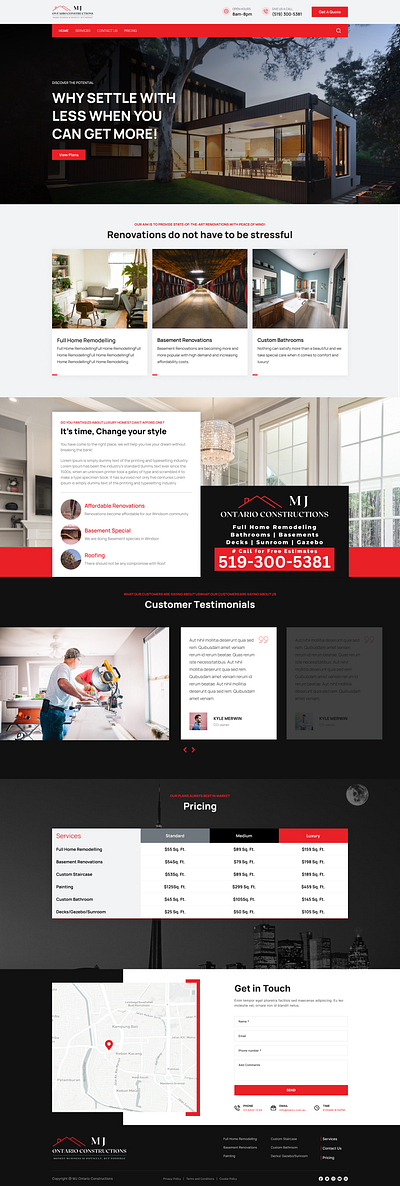 Real Estate website real estate website design