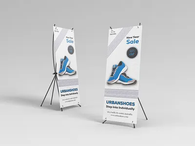 New Year Sale Banner banner branding design graphic design illustration illustrator logo photoshop roll up banner vector x banner