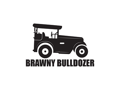 BRAWNY BULLDOZER Logo branding car logo car service design graphic design illustration logo vector