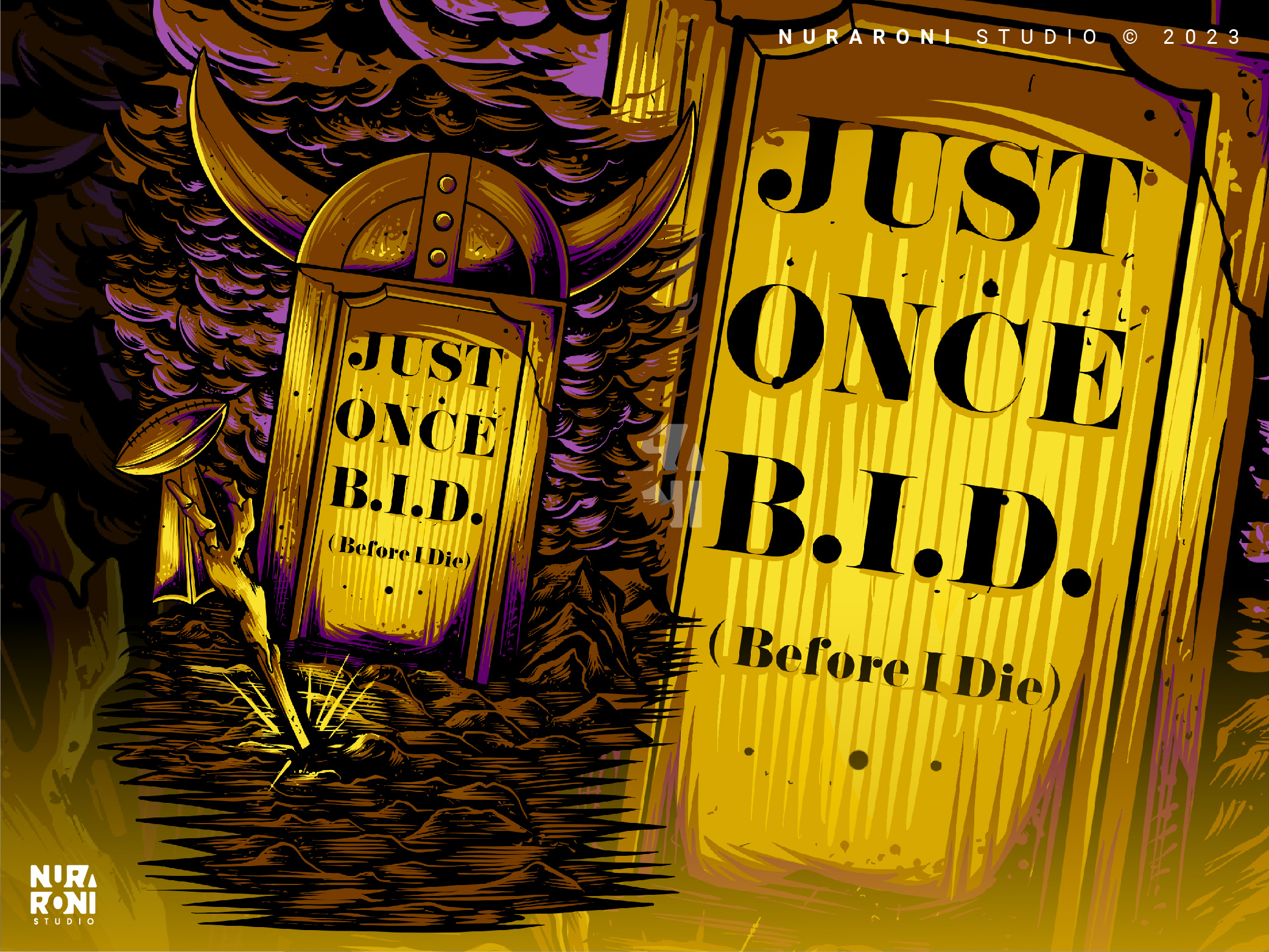 🏉💀 The Rugby Legacy - Just Once B.I.D (Before I Die) ☁️🏆 apparel design clothing design dead death football graphic design graveyard headstone illustration logo design nfl rip rugby rugby ball skeleton skull super bowl tombstone tshirt design viking