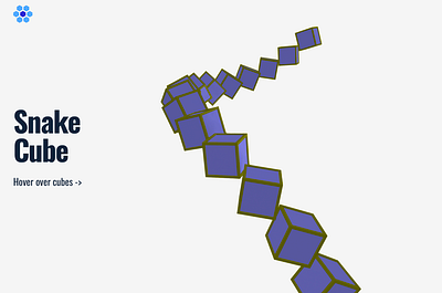 Webflow Spline - Snake Cube 3d 3dmodeling animation cube cubes design hover rotating snake spline webflow website