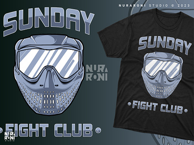 🎨🔫 Unleash the Paintball Fury with "Sunday Fight Club" 🔥🤘 branding cartoon character clothing design esport game graphic design hobby illustration merch design merchandise outdoor outdoor game paintball paintballer shooting sport sunday fight club tshirt design vector