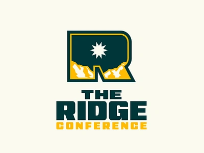 The Ridge Conference appalachians branding college football football graphic design illustration logo mountain ncaa