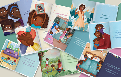 Children's Book - "Little Pebble - My Family" book children childrenbook digitaldraw drawing graphic design illustration illustrator ipad procreate