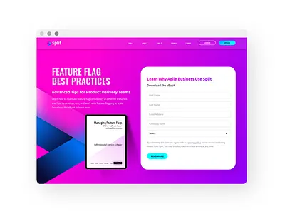 Split landing page landingpage ui uidesign uiux uiuxdesign userexperience userinterface webdesign