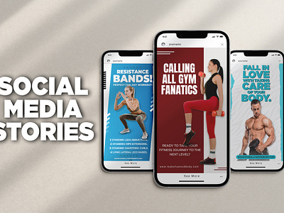 Social Media Stories Volume 2 fitfam fitnessgoals flyers graphic design gym gymlife inspiration instagood instagram instagram stories posts productdesign social media posts social media stories stories ui workouttime