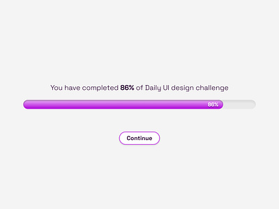 Daily UI Challenge | Progress Bar auto layout daily ui daily ui 86 daily ui challenge design figma figma auto layout progress bar ui ui design