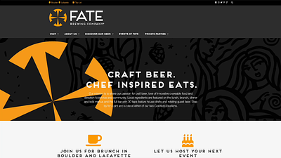 FATE Brewing Company Website branding graphic design website