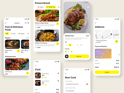Food Delivery mobile app trending design userflow userinterface userrearch