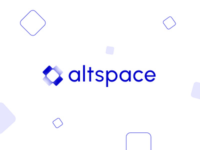 altspace Logo Design app brand identity branding clean code design digital futuristic geometric graphic design logo logo design minimal modern programming software space tech type web