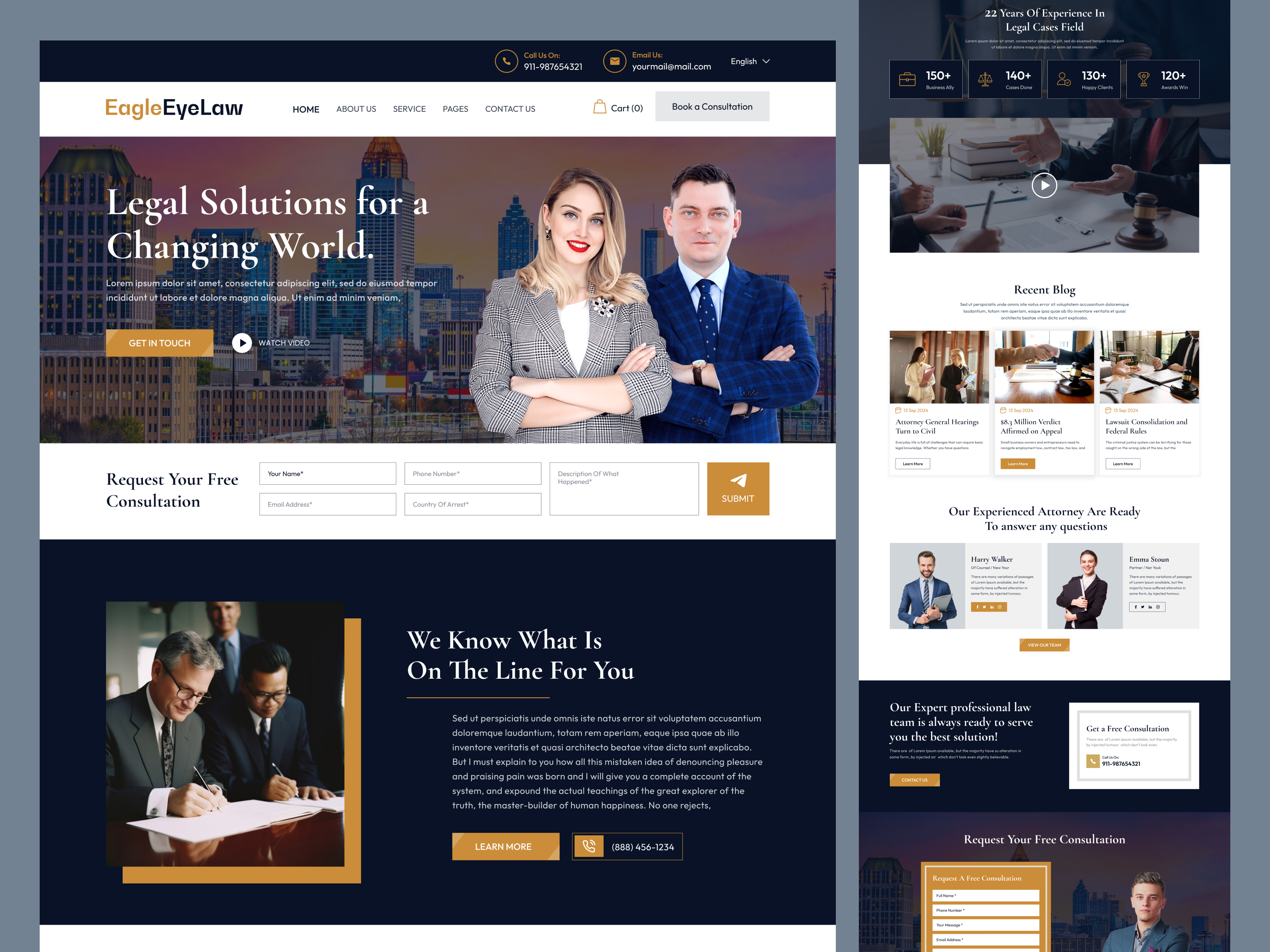 Example of ⚖️attorney And Law Website Design👨⚖️