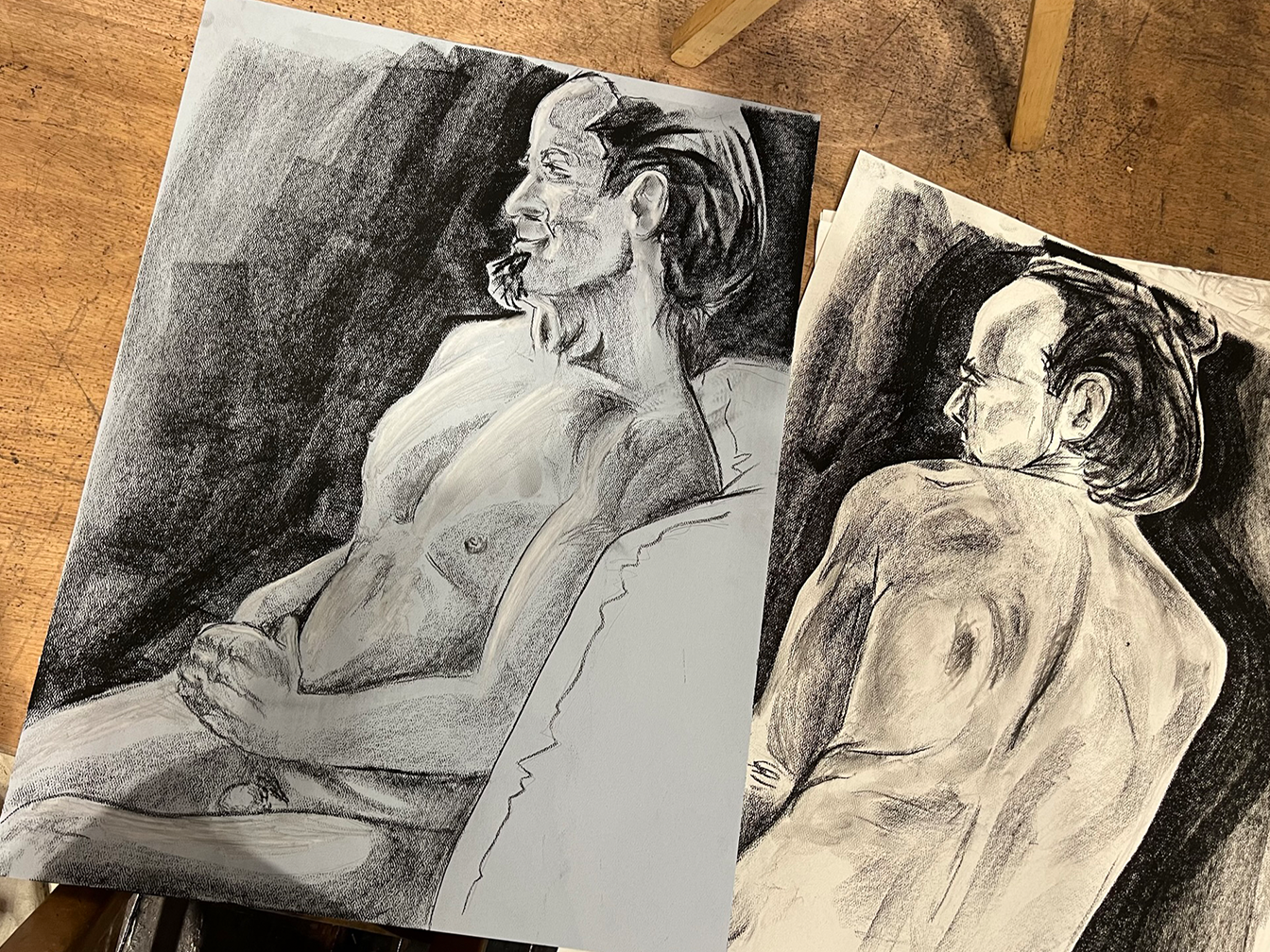 Practice: figure drawing charcoal drawing figure practice