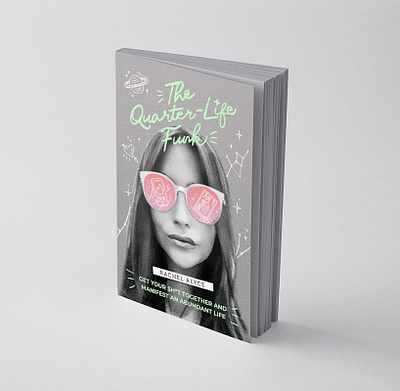 "The Quarter-Life Funk" book cover design book book cover cover art design graphic design illu illustration lettering print design self help book self publishing