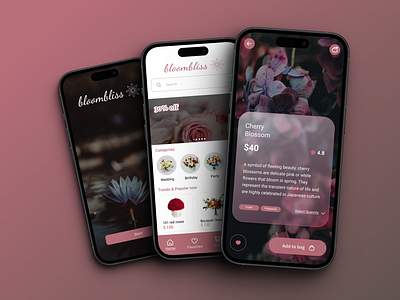 🌸 Blossom UI Delight 🌿 design dribbbleshot flowerui inspiration ui