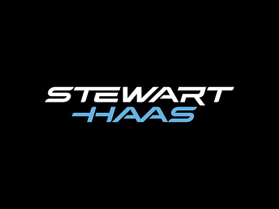 Stewart-Haas Racing custom type design fast font lettering logo logotype nascar racing san serif speed sports stewart haas tony stewart typography wordmark