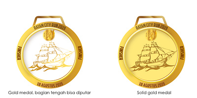 Medal Design for Batam City Run 2019 design graphic design illustration vector