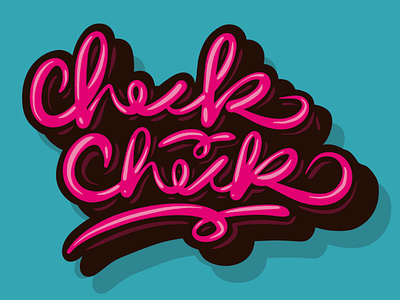 Check Check branding check design graphic design handstyle illustration lettering procreate typography