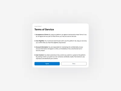 Daily UI Challenge | Terms of Service auto layout daily ui daily ui 89 daily ui challenge design figma figma auto layout terms of service ui ui design