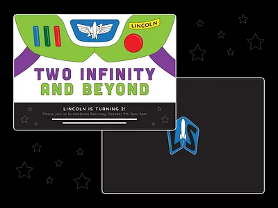 Second Birthday Invitation birthday design illustration invitation design layout print design