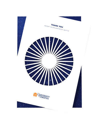 UVA Annual Report on Philanthropy graphic design print